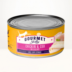 Pate dạng thạch cho mèo mọi lứa tuổi LaPaw vị gà và cá tuyết [85g]