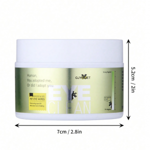 Khăn ướt vệ sinh mắt cho chó mèo GJYC [Hộp 120 miếng]