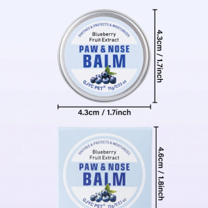Sáp dưỡng ẩm mũi và bàn chân cho chó mèo GJYC chiết xuất Việt quất [15g]