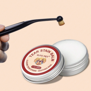 Sáp dưỡng (+cọ chuyên dụng) giúp làm mờ và ngăn vết ố nước mắt cho chó mèo GJYC [30g]