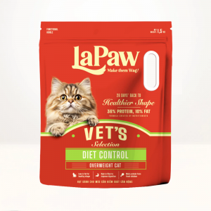 Hạt dinh dưỡng chuyên biệt cho mèo kiểm soát cân nặng LaPaw [1.5KG]
