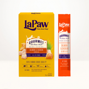 [Thanh lẻ] Súp thưởng cho mèo mọi lứa tuổi LaPaw Gourmet vị cá hồi và gà tươi 12g