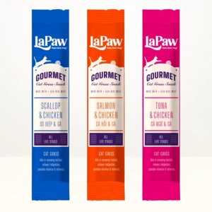 Súp thưởng cho mèo mọi lứa tuổi LaPaw Gourmet vị cá ngừ và gà tươi [12g]