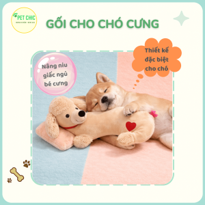 Gối Dài Hình Chó Kem DoggyMan